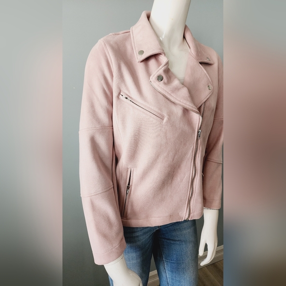 [X & 1X] NWT DEX Plus Moto Jacket - Pink Petal - Picture 12 of 16